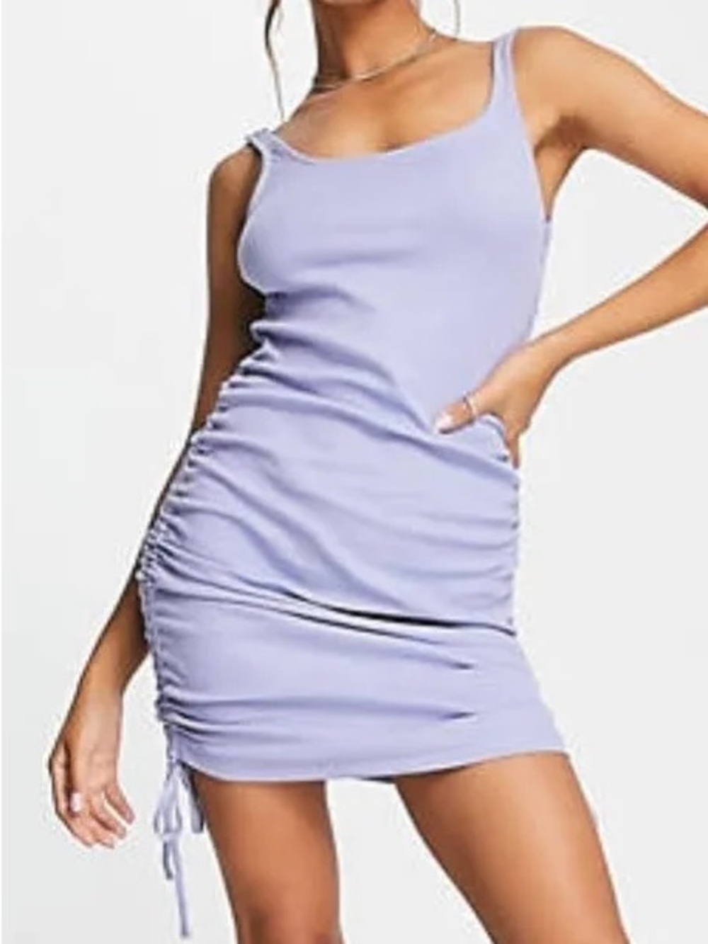 NEW Noisy May Ruched Tank Mini Dress XS